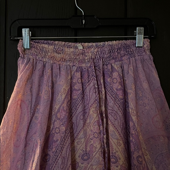 Spell Lavender Paisley Maxi Skirt S - Picture 4 of 6